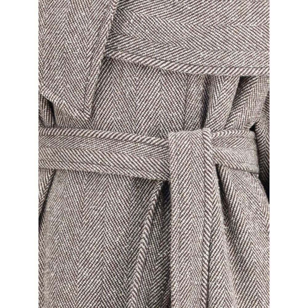 Ferragamo Women Oversized Asymmetric Coat - Picture 3 of 3